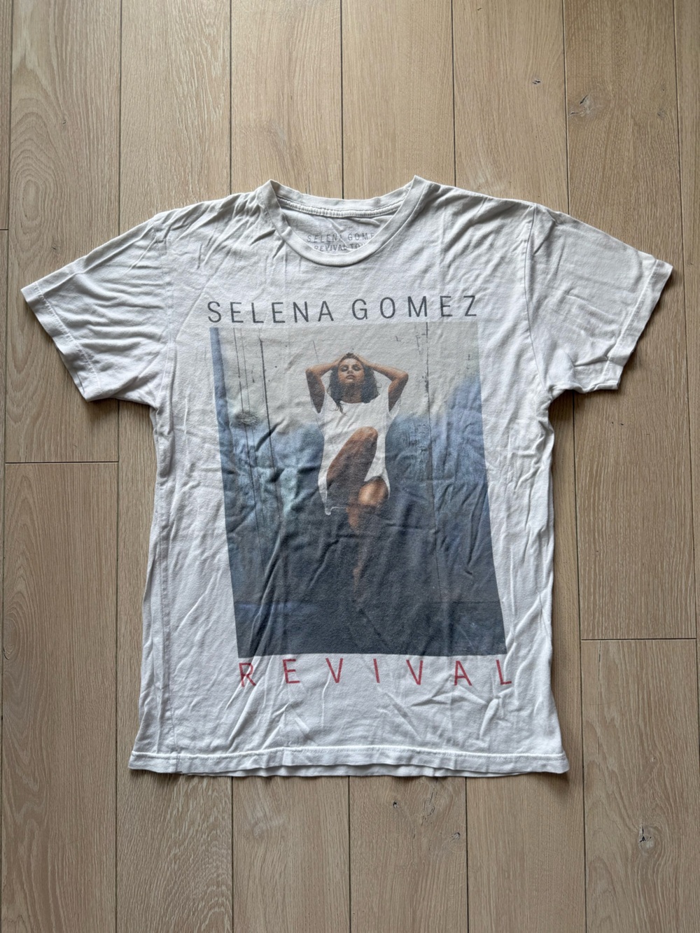 Selena Gomez Revival Graphic Tee in White Women’s Size Small